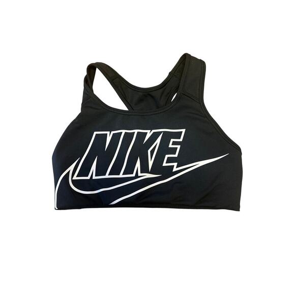 Nike DriFit Sports Bra Black with white Small - Picture 2 of 5